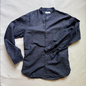 Men medium size long sleeves linen shirts
